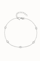 Gouden armband met zirkonia zilver