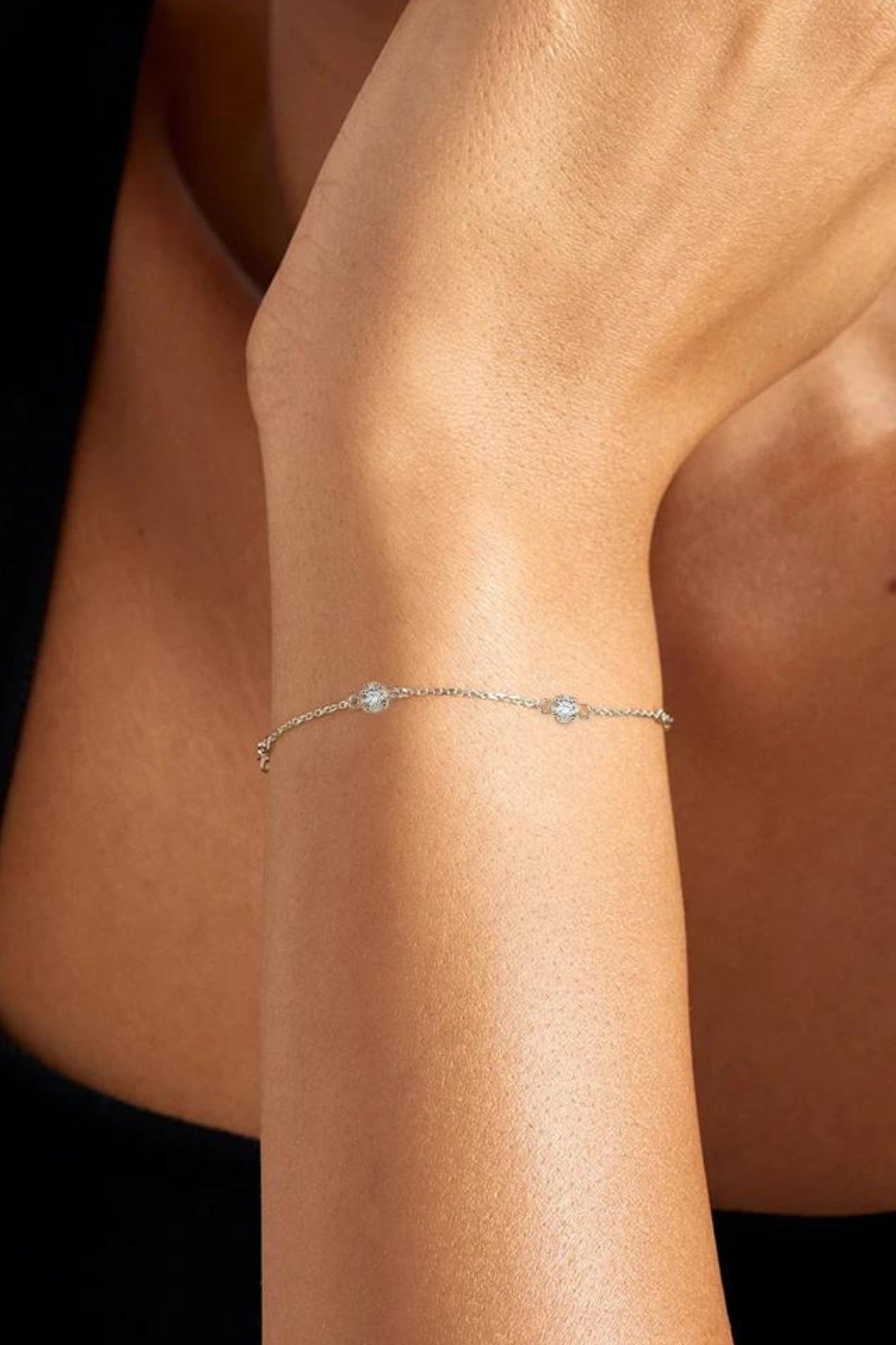 Gouden armband met zirkonia
