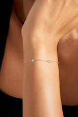 Gouden armband met zirkonia