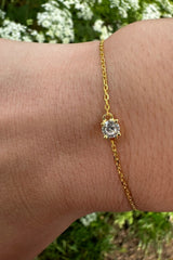 Armband met zirkonia goud