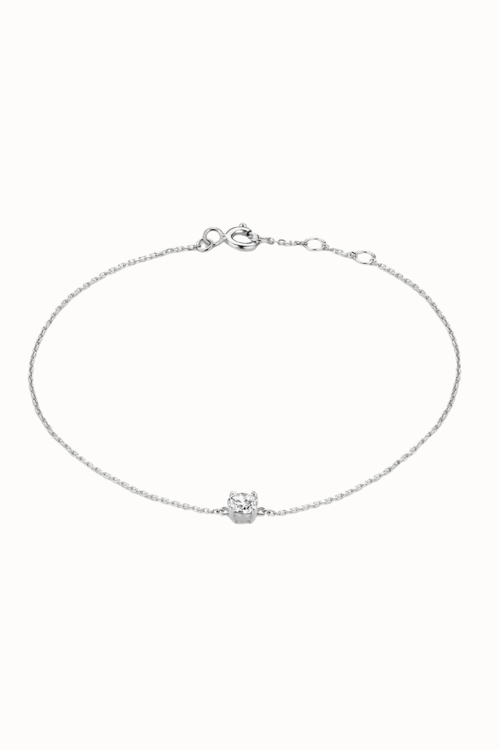 Armband met zirkonia zilver