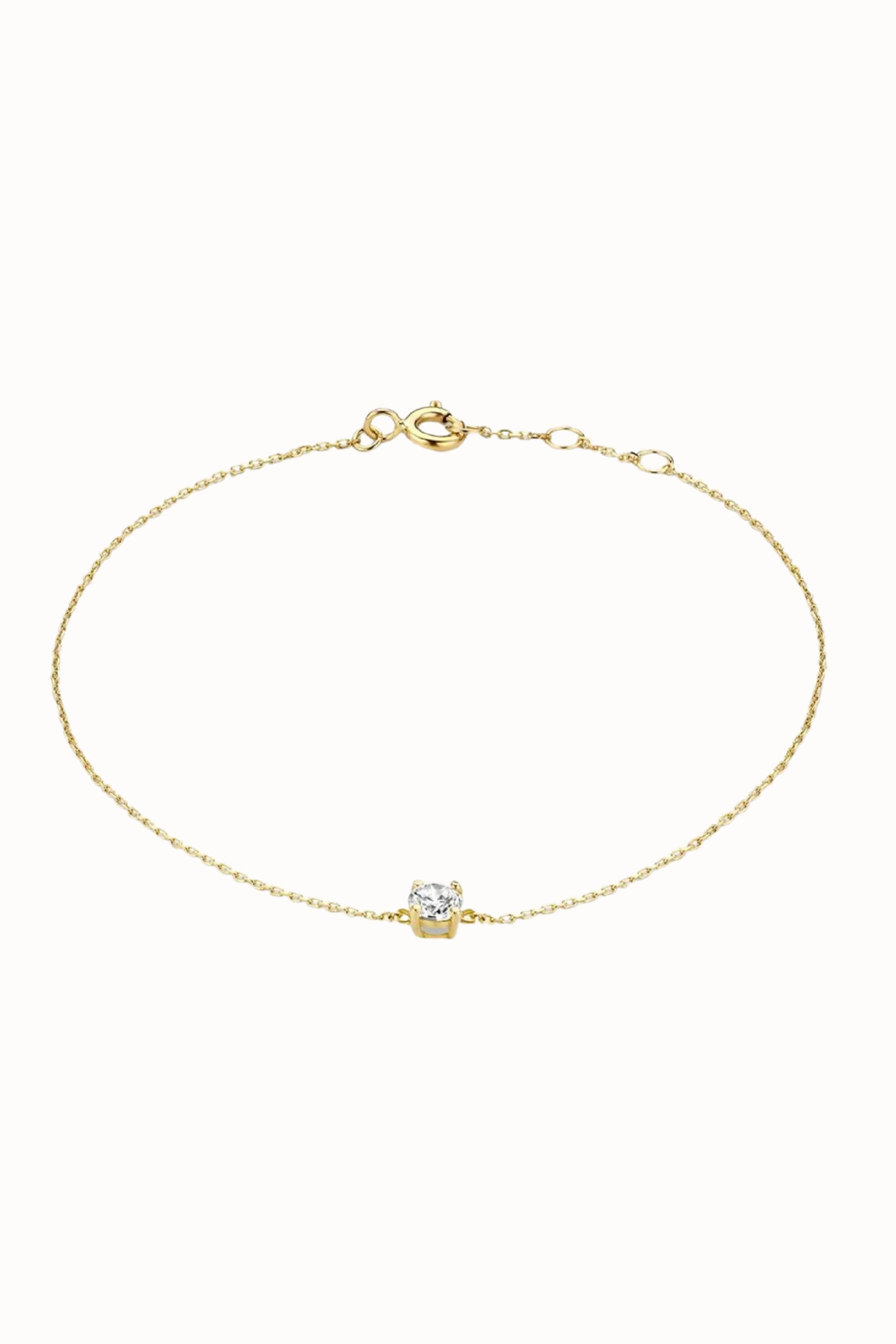 Armband met zirkonia goud