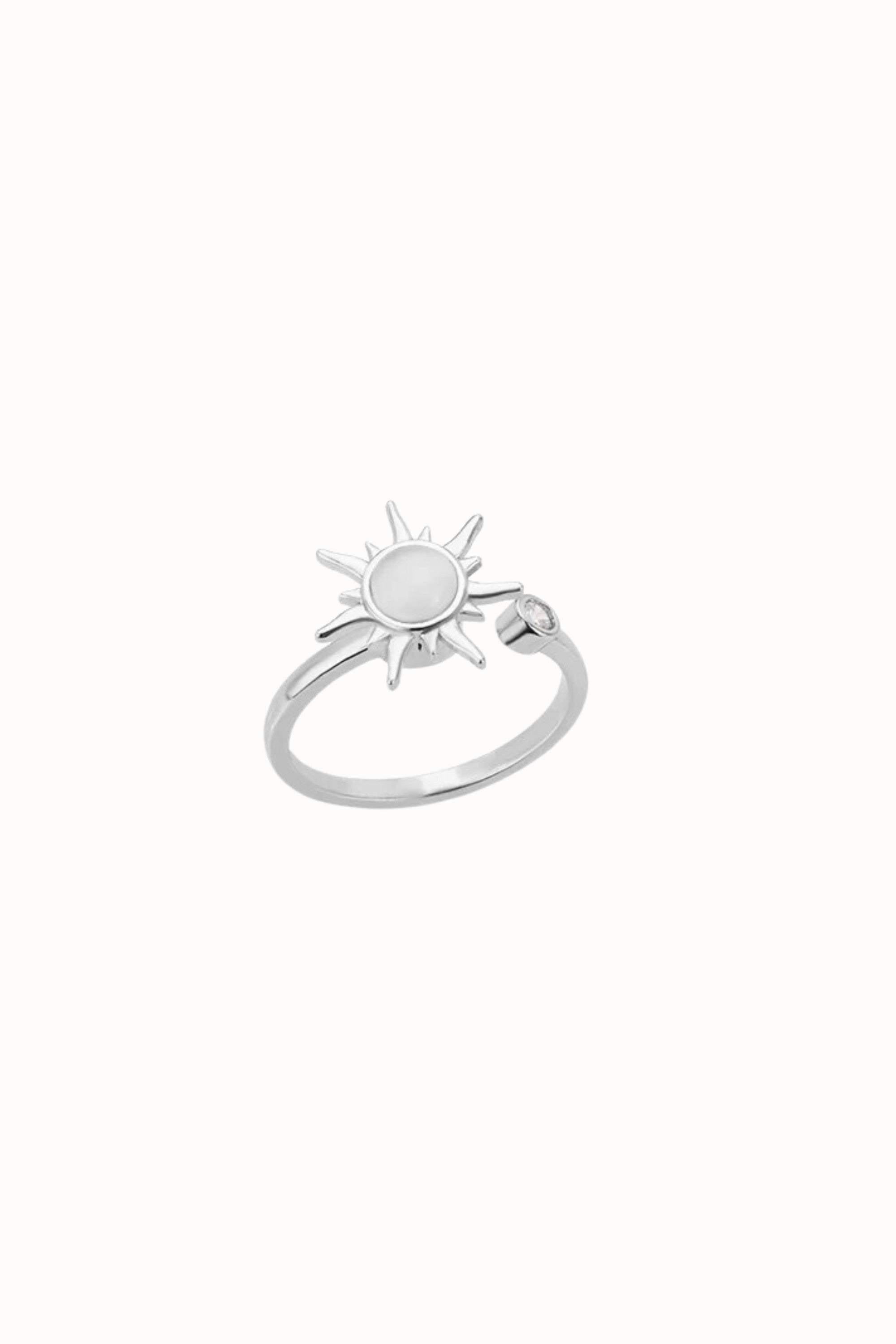 fidget ring sun zilver