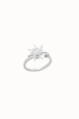 fidget ring sun zilver