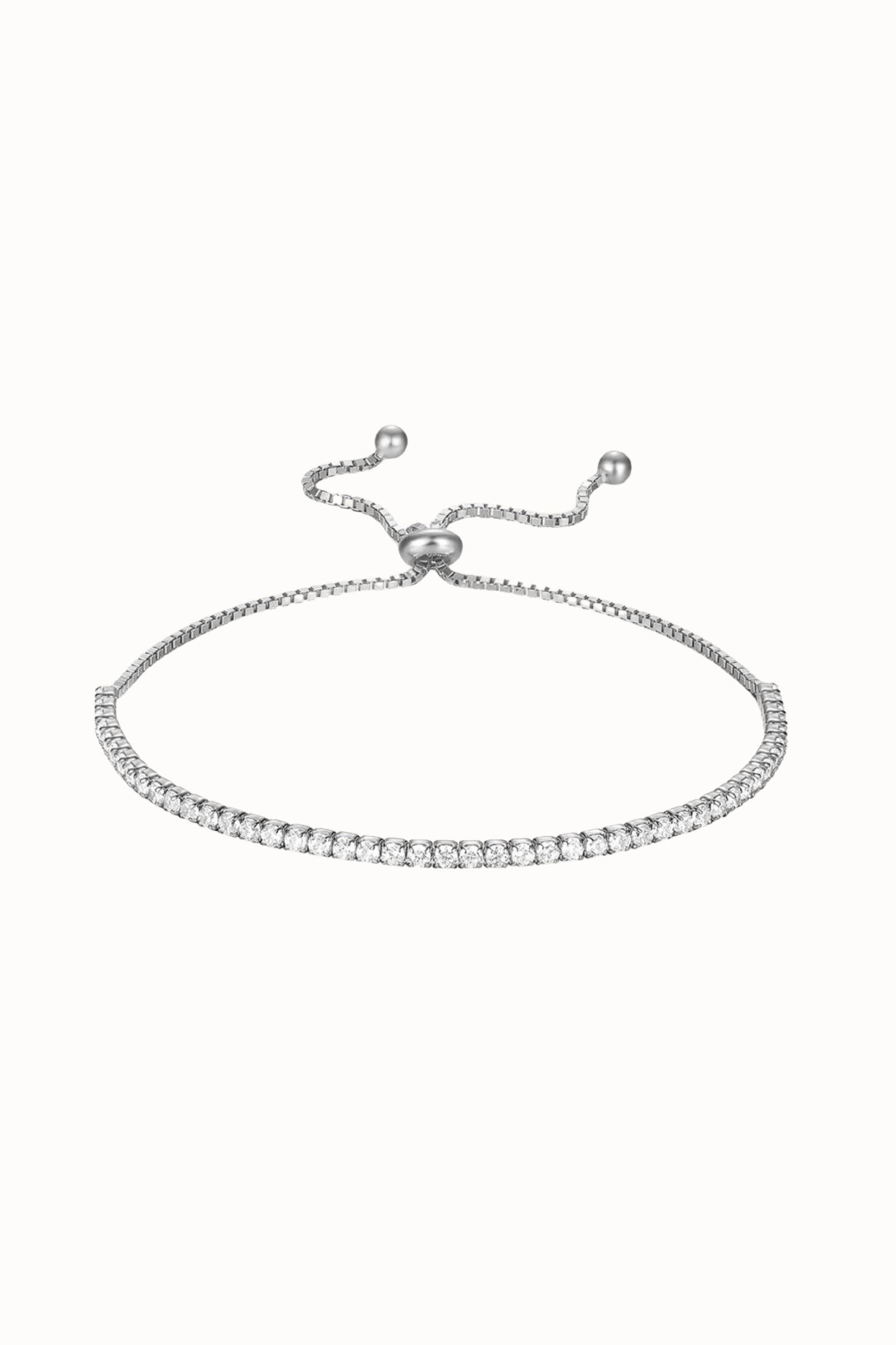 Zilver armband met zirkonia