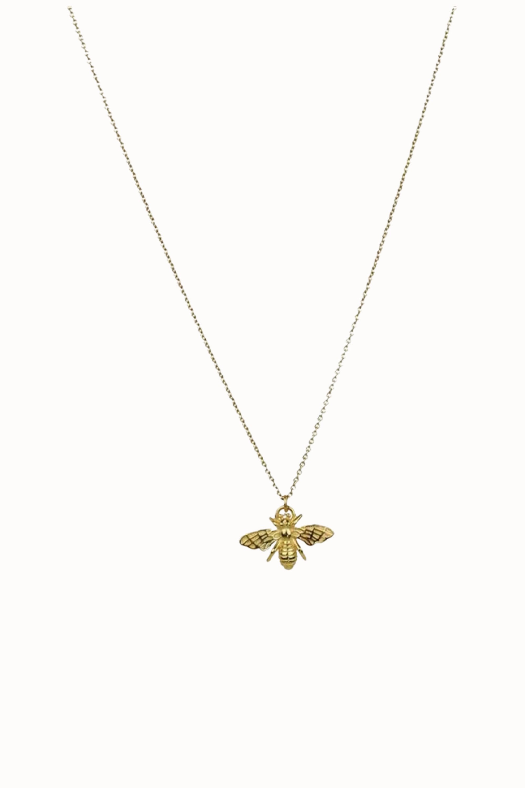 Gouden ketting met bij