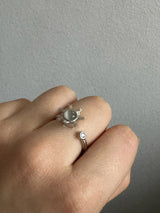 Anti-stress fidget ring zilver