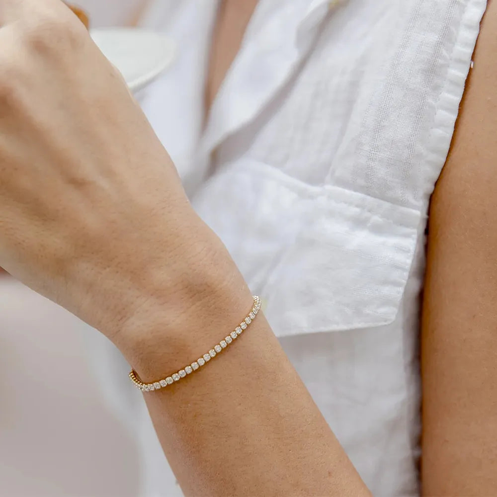 Minimalistisch Armbandje met Zirkonia - Damaris Jewellery