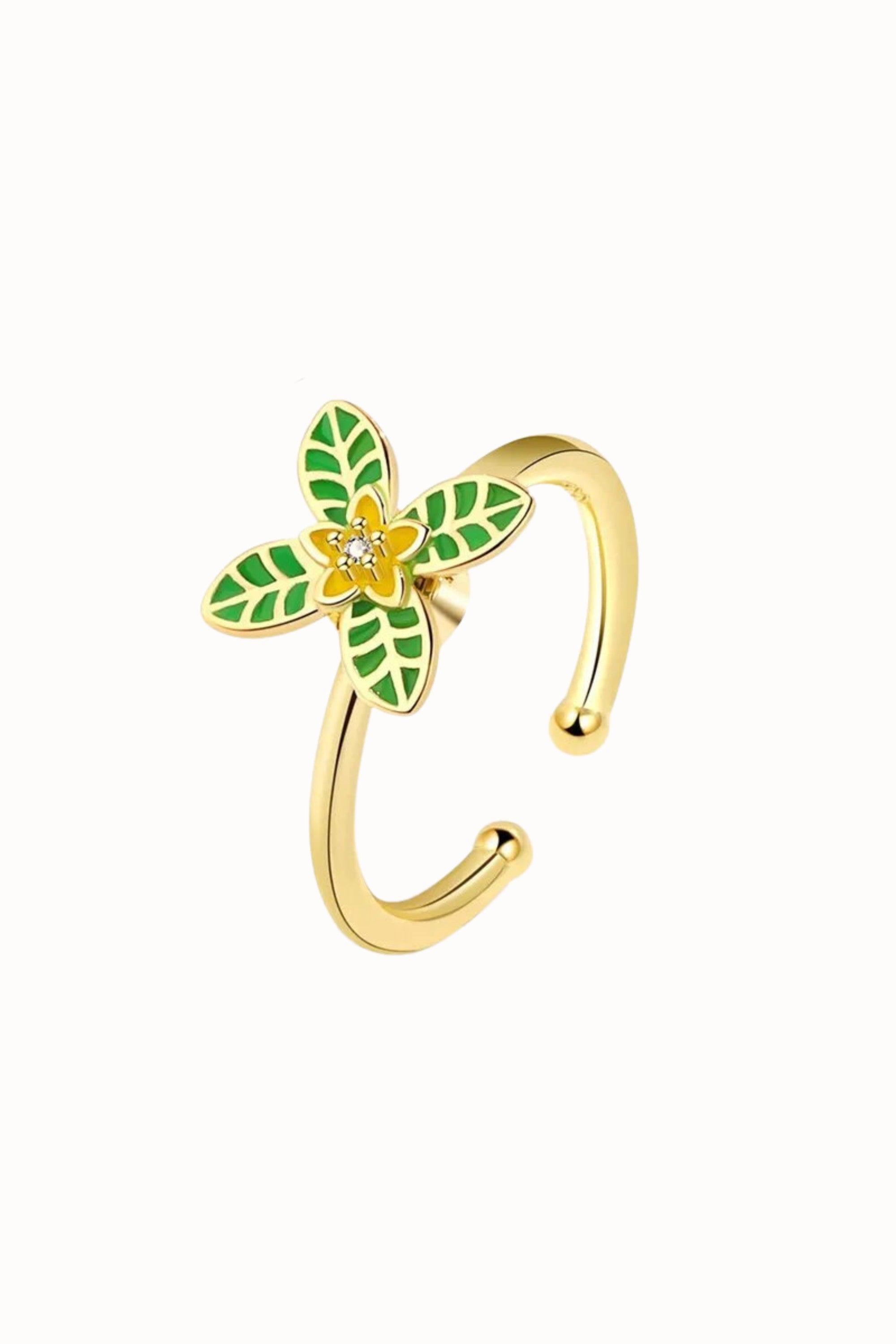 fidget ring leaf