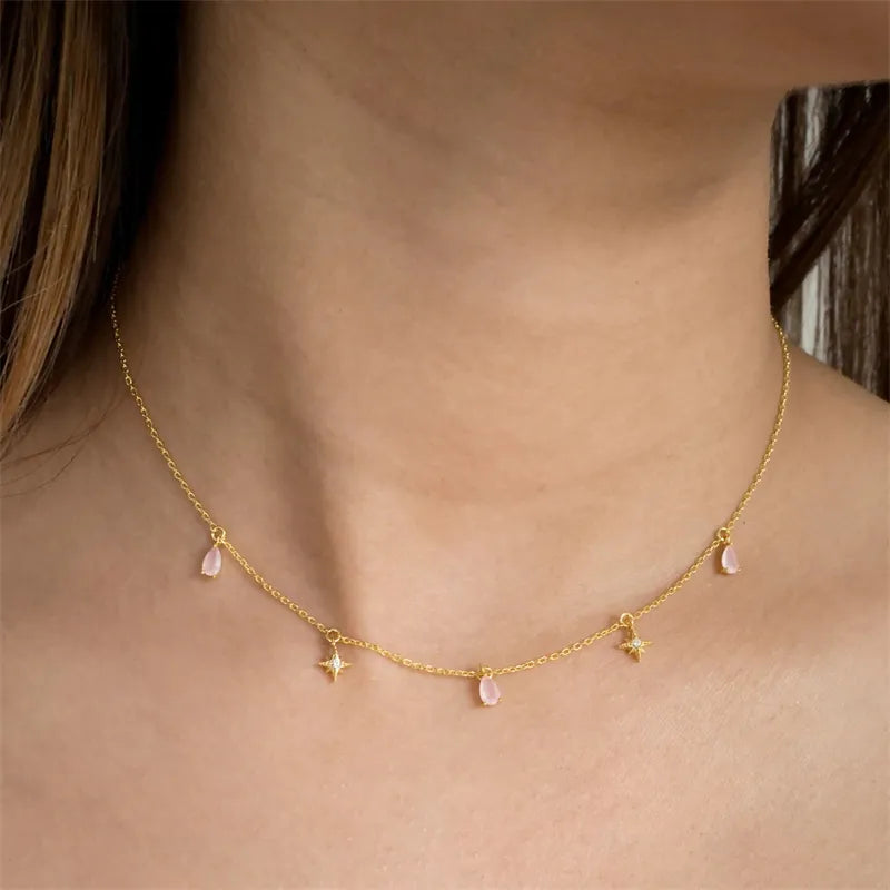 Ketting met druppel - Damaris Jewellery